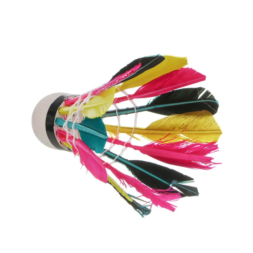 Воланы для бадминтона, тм BY SPORT, набор 3шт, в тубе, ПВХ+перо - #4