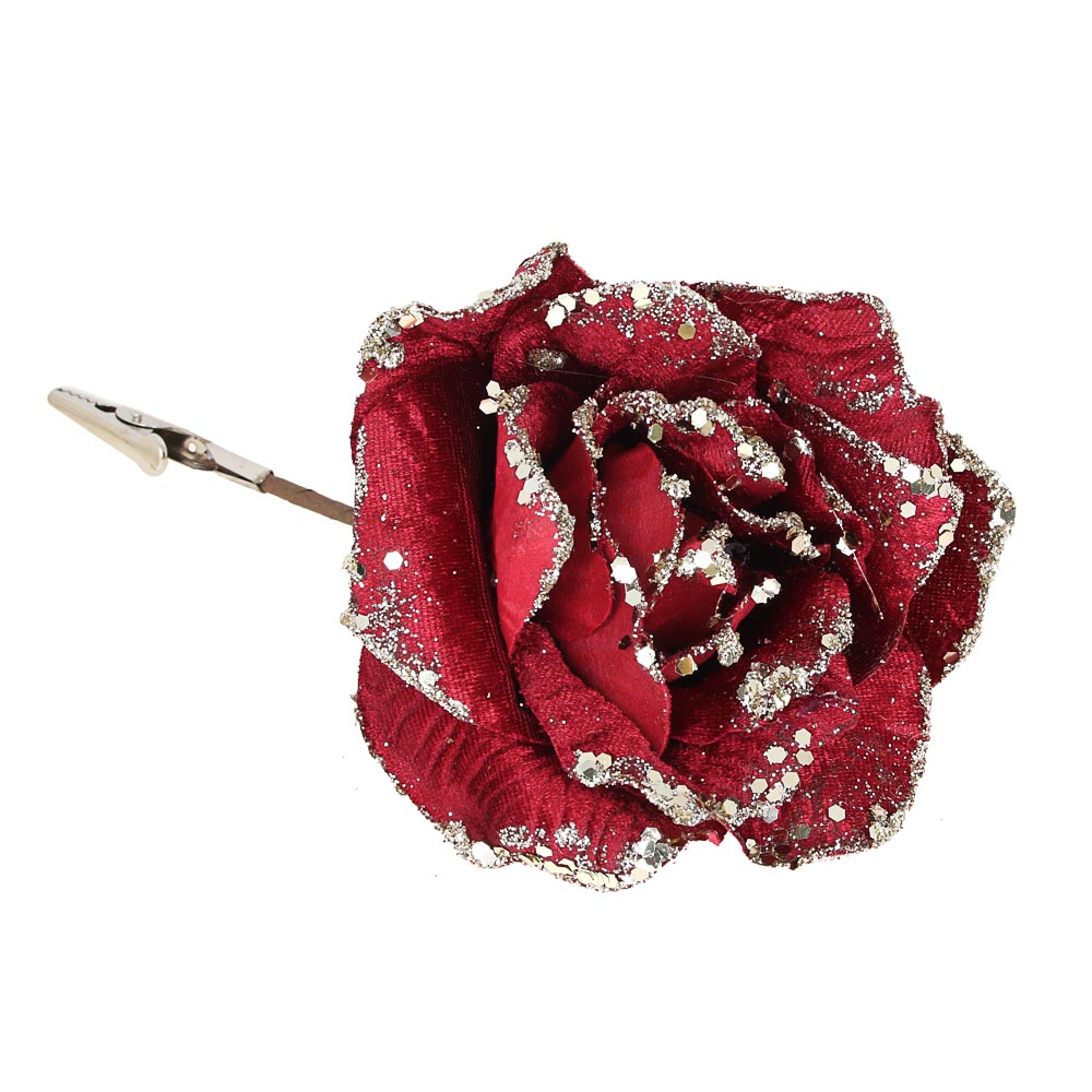 Украшение декоративное Сноубум "Роза", 22x16 см - #2