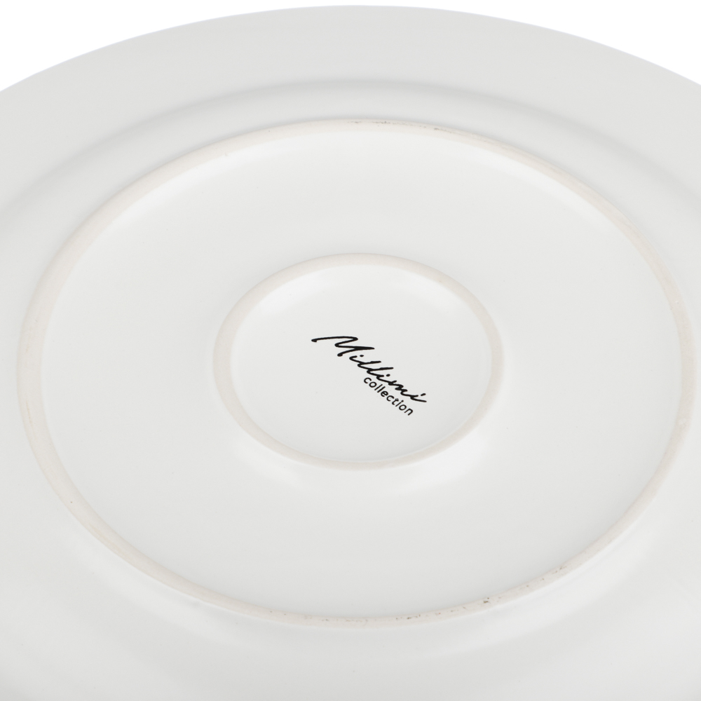 MILLIMI Монблан тарелка подстановочная 26,8см, керамика, белый - #5