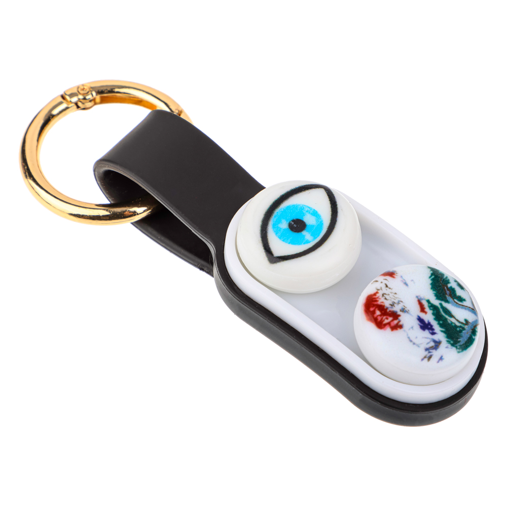 Игрушка антистресс "PPOPUCK", брелок, пластик, магнит 8х12х2см, 12 диз. - #26