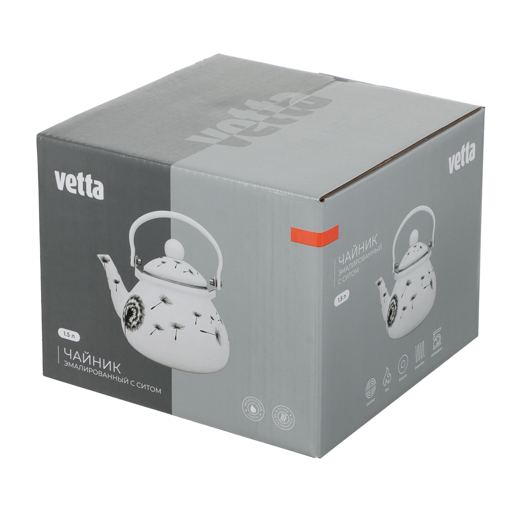 Чайник эмалированный VETTA Нежность, с ситом, 1,5л, индукция - #7