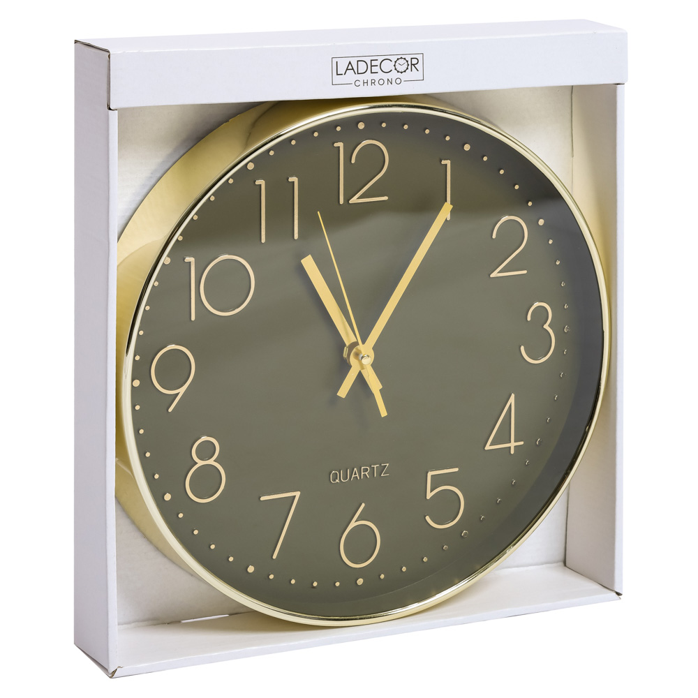 Часы настенные Ladecor chrono, цвет черный - #3