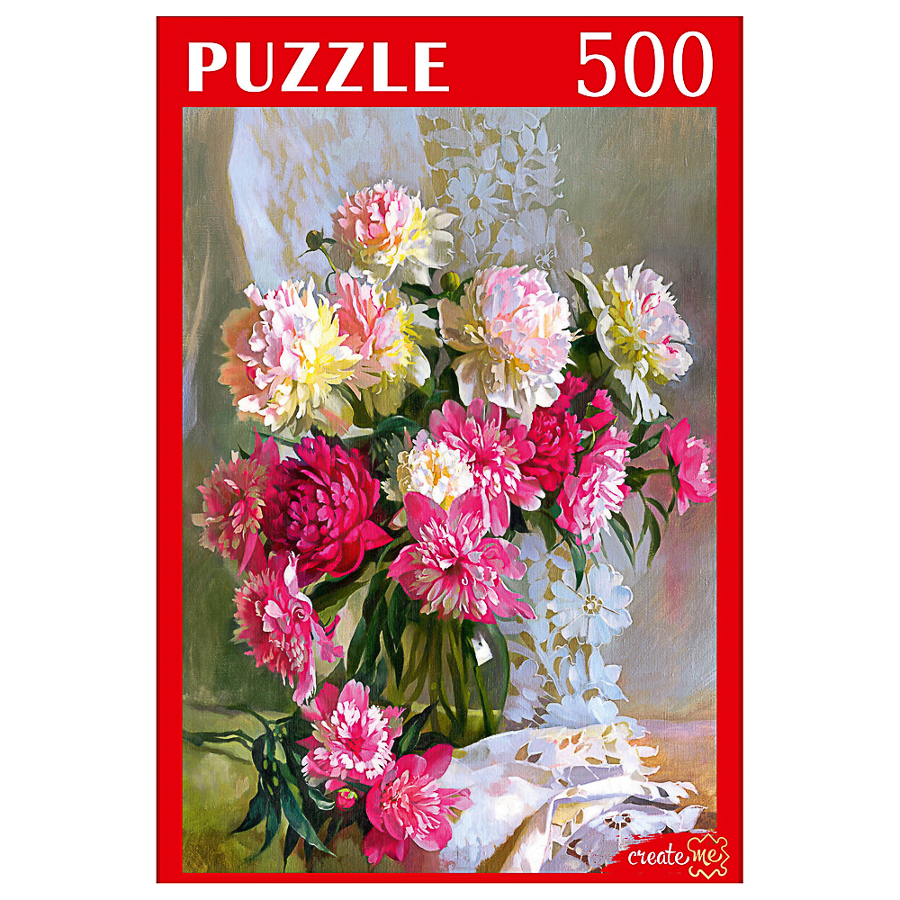 ПАЗЛЫ 500 элементов в ассортименте, 46,3х33,5х24,2см, 5 дизайнов - #6