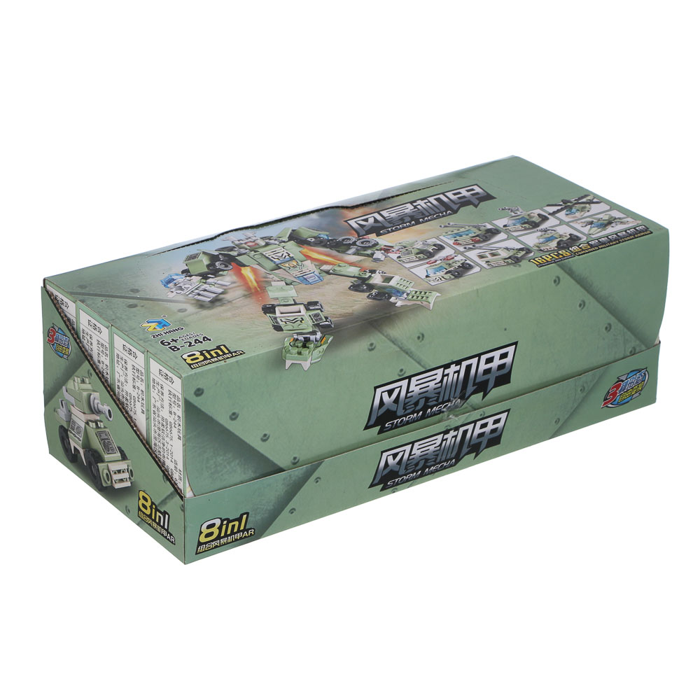 ИГРОЛЕНД Конструктор "Военная техника" 8 в 1, 8х3,5х11 см, ABS, 6 видов - #5