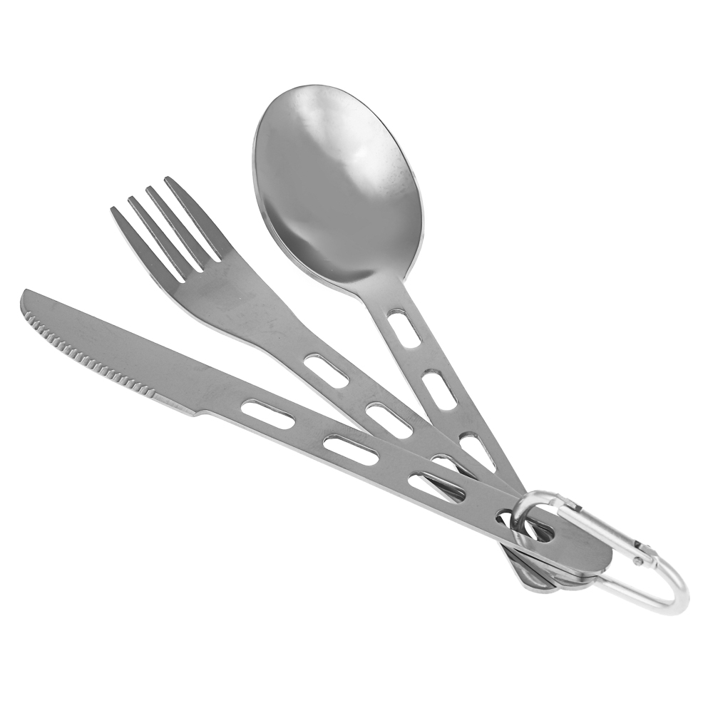 Набор 3 предмета тм BY Русские Супергерои, (ложка, вилка, нож на карабине), сталь - #1