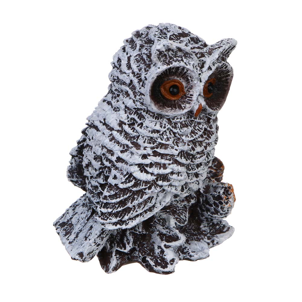 СНОУ БУМ Фигурка "Сова на ветке" 5-5,5x4x7,5см, полистоун, 2 дизайна - #3