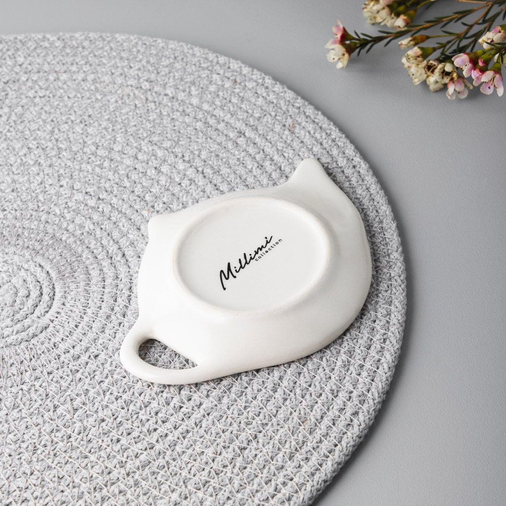 MILLIMI Котейка Подставка под чайный пакетик, 12х9х1,5см, керамика - #9