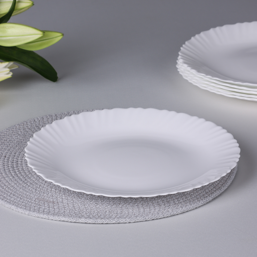 MILLIMI Бьянко Плюс Набор столовой посуды 19 пр., опаловое стекло - #11