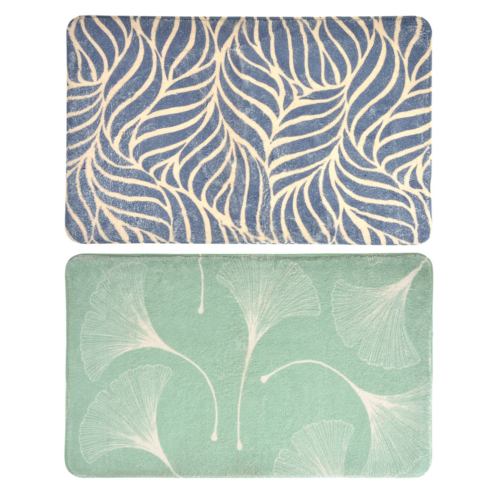 VETTA Коврик для ванной с принтом, микрофибра, 50x80см, 2 дизайна - #1