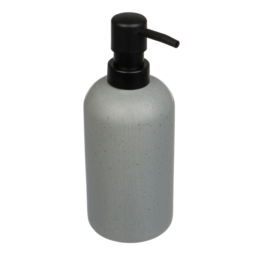 Диспенсер для жидкого мыла тм VETTA Сиена, 350мл, доломит, серый, 7,2x7,2x18,4см - #1