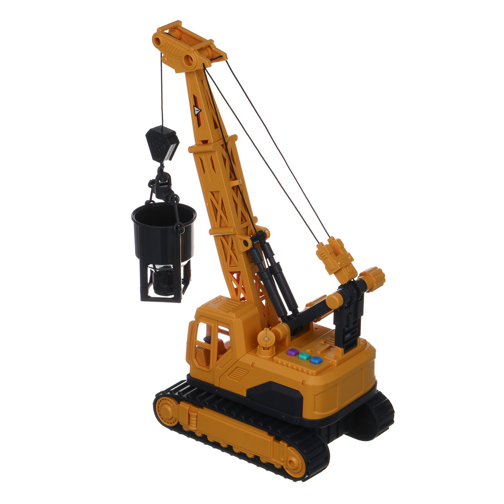 ИГРОЛЕНД Инерционный строительный кран, свет, звук, 3хAG13, ABS, 35х17х25 см - #6