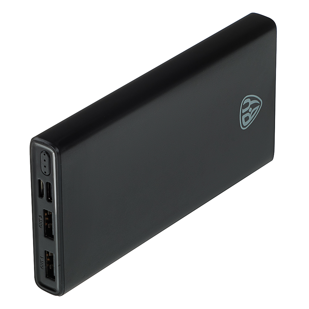 BY Аккумулятор мобильный, 10000 мАч, 2xUSB, 2А, пластик, черный - #7