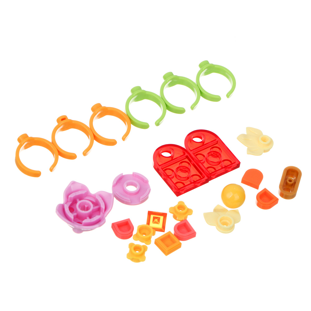 ИГРОЛЕНД Конструктор "Собери колечко", 12 деталей, PP, 6,5х3х9 см, 3 дизайна - #5