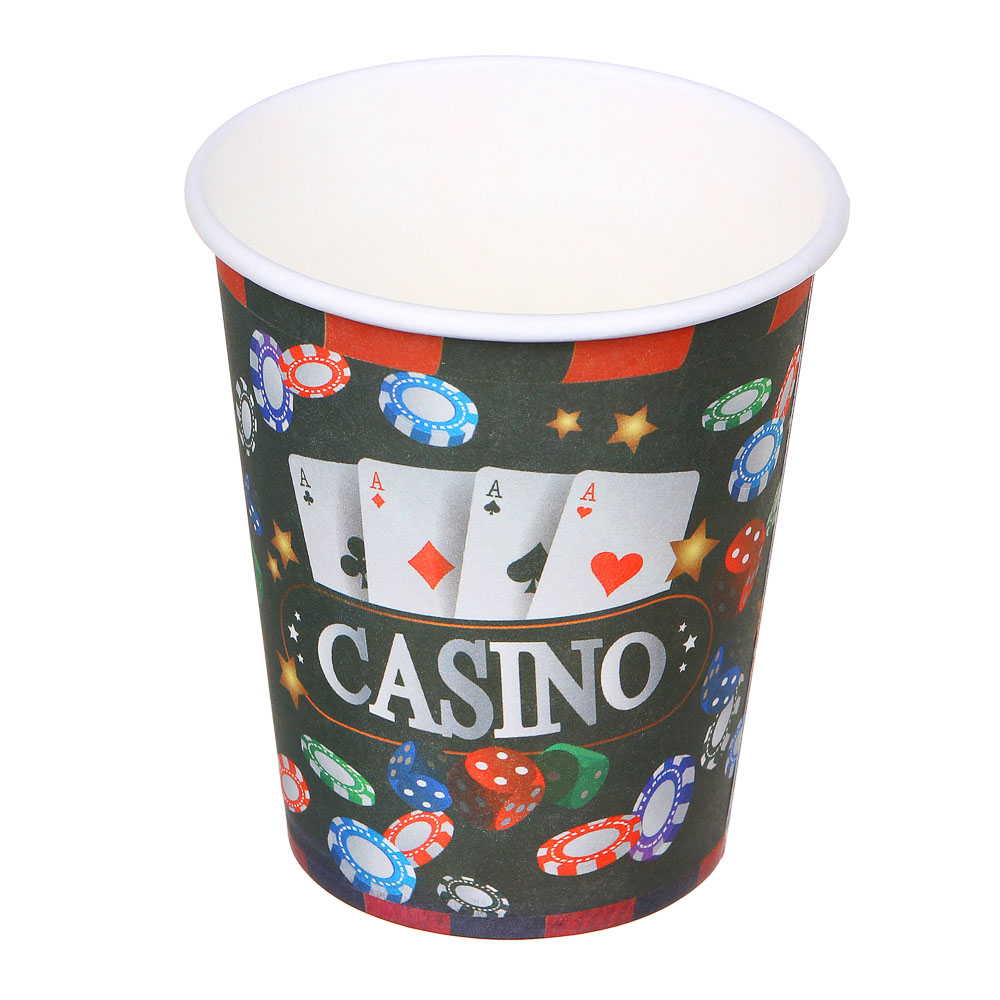 Бумажные стаканы "Casino", 6 шт - #1