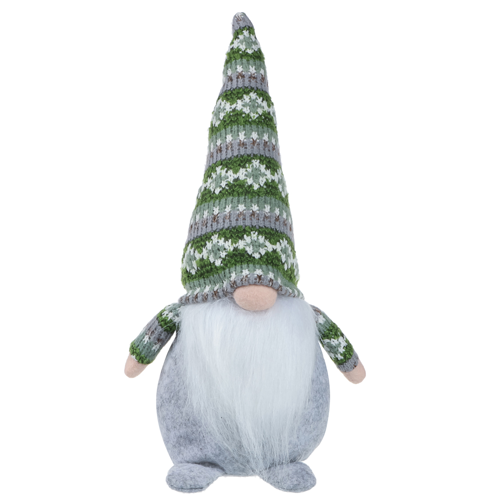 СНОУ БУМ Фигура декоративная "Гном" 42,5 см, полиэстер, 2 дизайна - #2