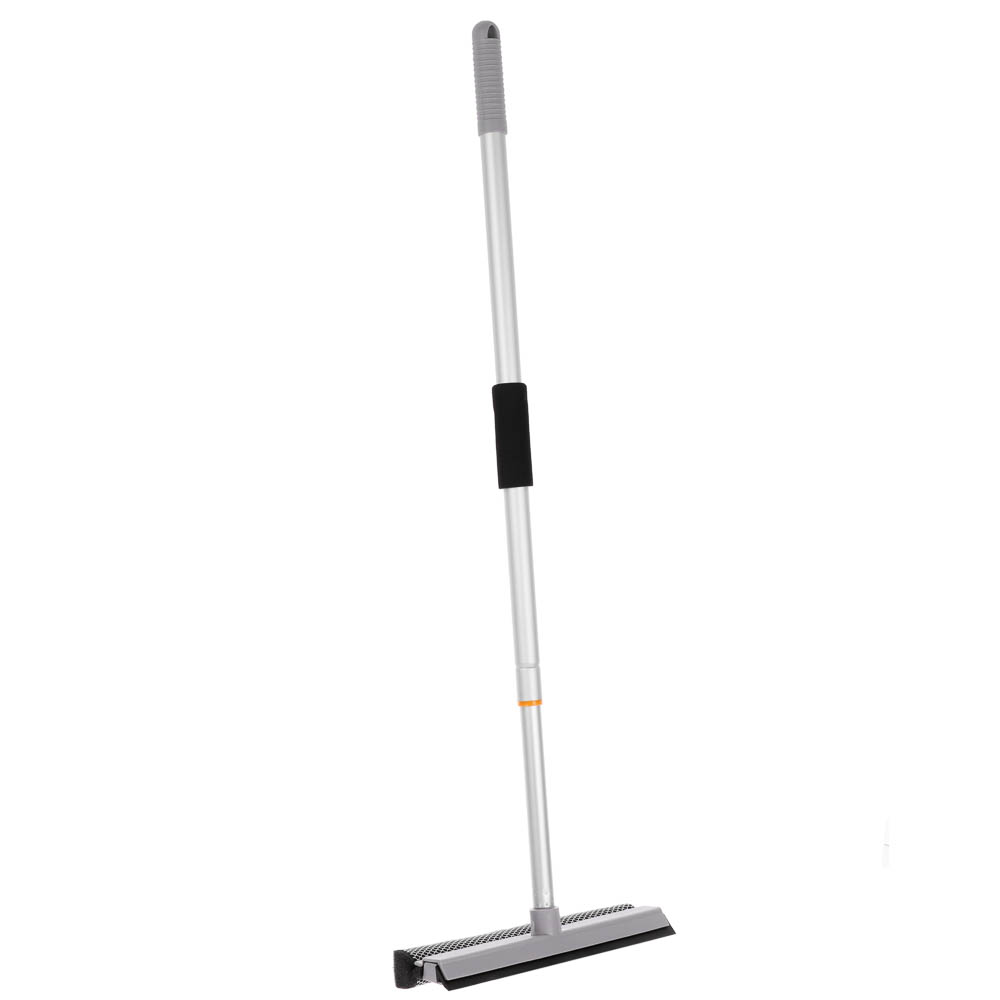 Окномойка тм VETTA, телескоп. ручка 65-111см, алюминий, водосгон ТПР 25см, поролон, цвет серый - #2