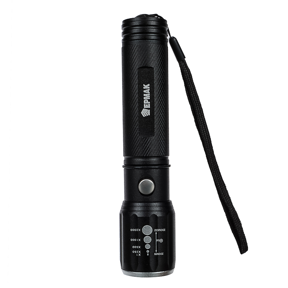 ЕРМАК Фонарь металлический XP-E LED, 3xAAA, алюминий, 15,5x3 см - #3