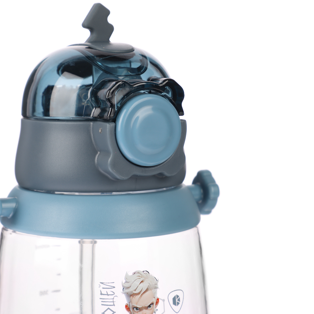 BY Русские Супергерои Бутылка детская с поильником, 8.5x19см,520мл,"Кощей" PC, PP, силикон - #11