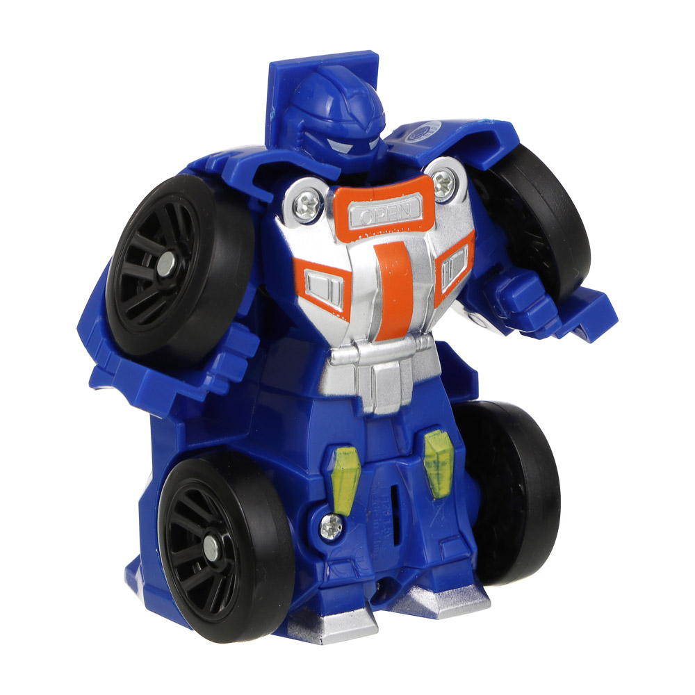 ИГРОЛЕНД Робот маленький, трансформируется в машину, ABS, 20х4,5х13, 4 диз. - #6