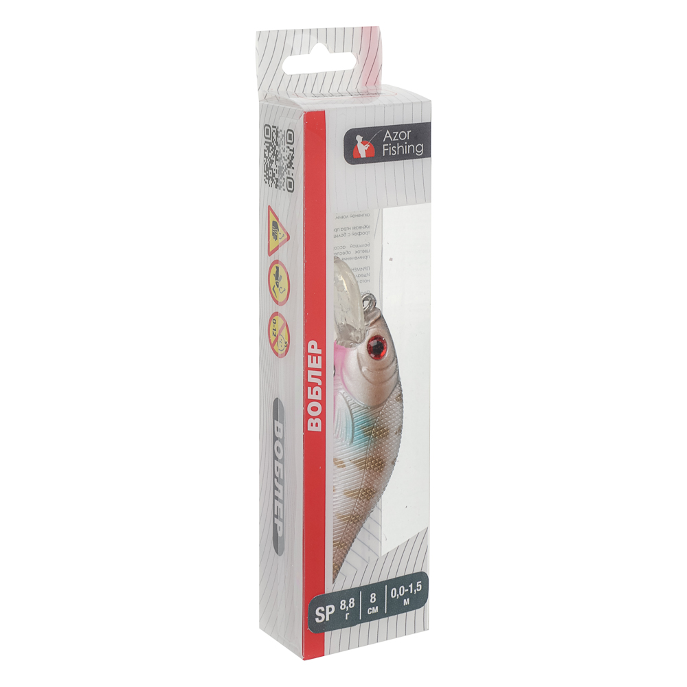 Воблер "Фэри Крэнк" тм AZOR FISHING, F, 8,8гр, 80мм, 0,0-1,5м, 5 цветов - #5