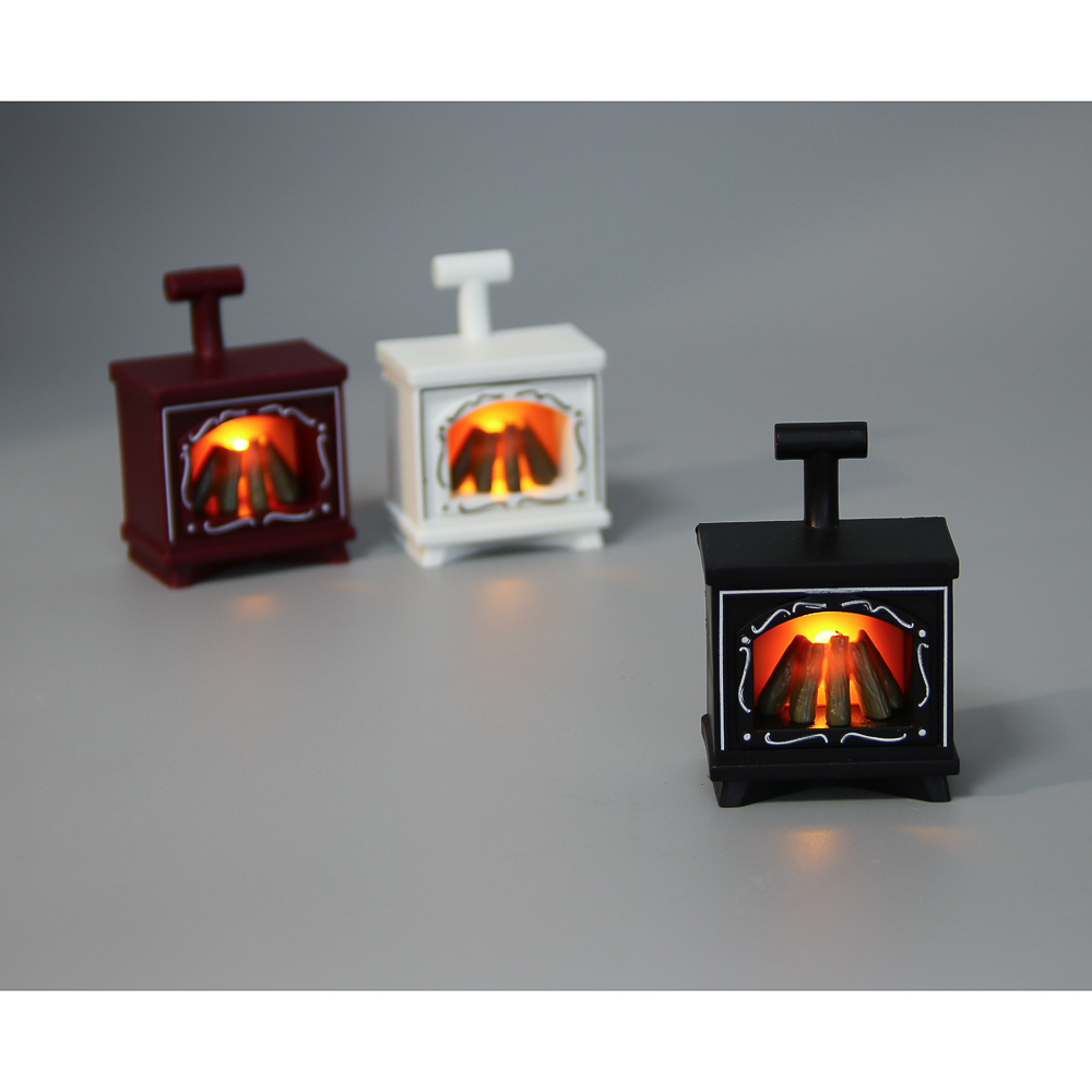 СНОУ БУМ Светильник декоративный LED в виде камина, 4,9x3,2х6,9см, PP, 3хAG10, 1 режим, 3 дизайна - #7