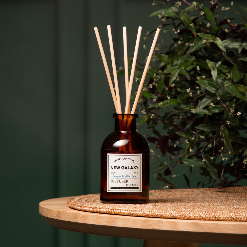 NEW GALAXY Диффузор Perfumerie, Lemongrass & Vetiver, Amber, 40мл - #9