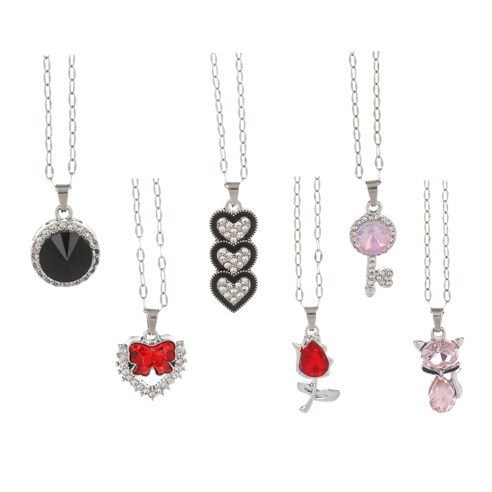 Цепочка с подвеской, 40 см, сплав, 6 дизайнов, БЖ25-32 - #2