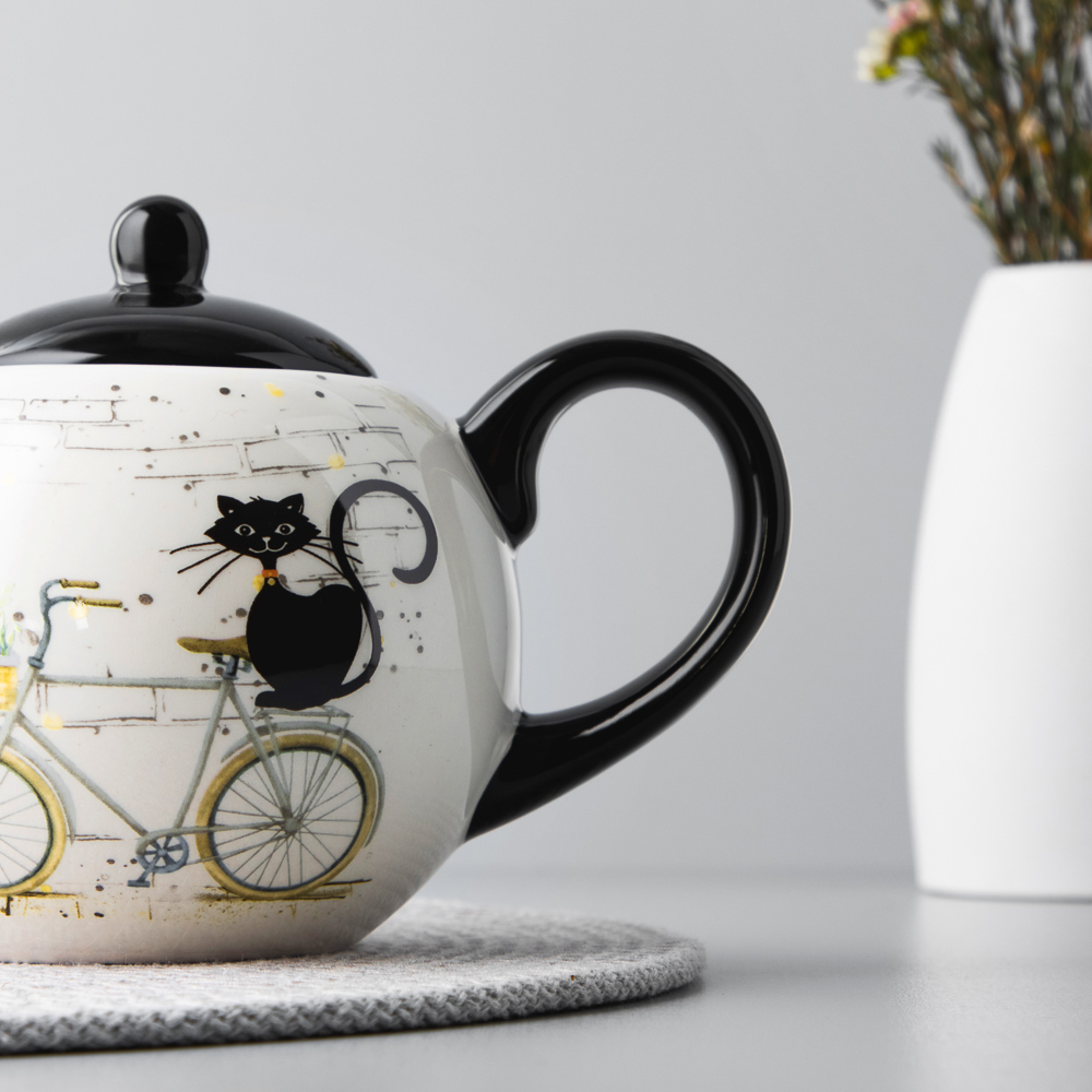 MILLIMI Котейка Чайник заварочный, 580мл, керамика - #8