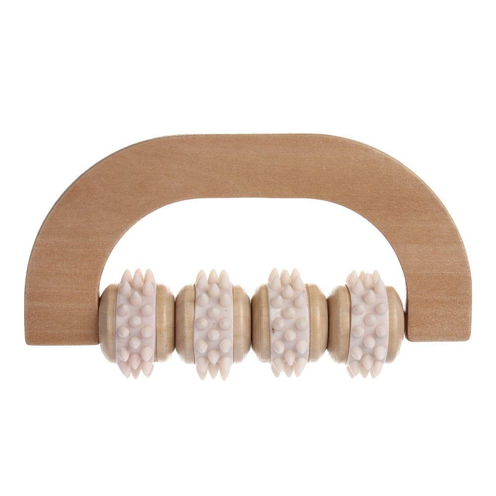 SILAPRO Max Массажный роллер 14х7х3.5см, дерево, PVC - #3