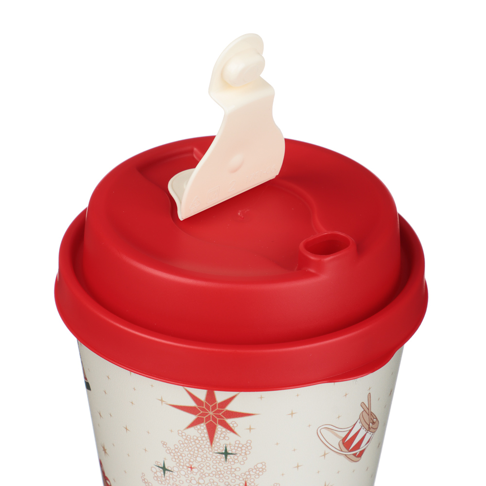 Щелкунчик Стакан с крышкой и клапаном 420мл, пластик - #4