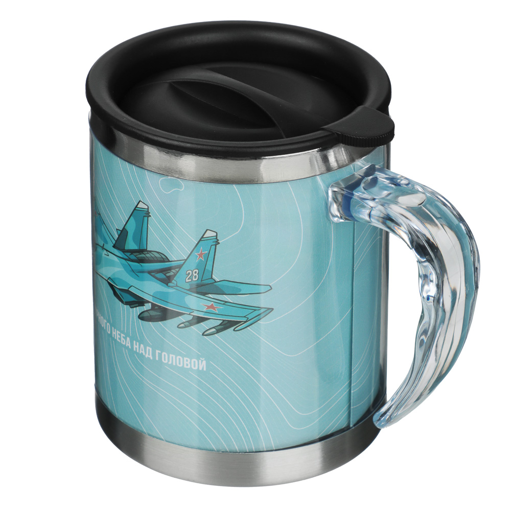 Термос-кружка 400мл, "Для мужчин", нерж.сталь, 3 дизайна - #4
