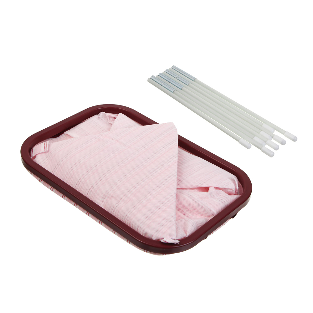 Корзина для белья тм VETTA Черри, 38*26*55 см без крышки, складная - #6