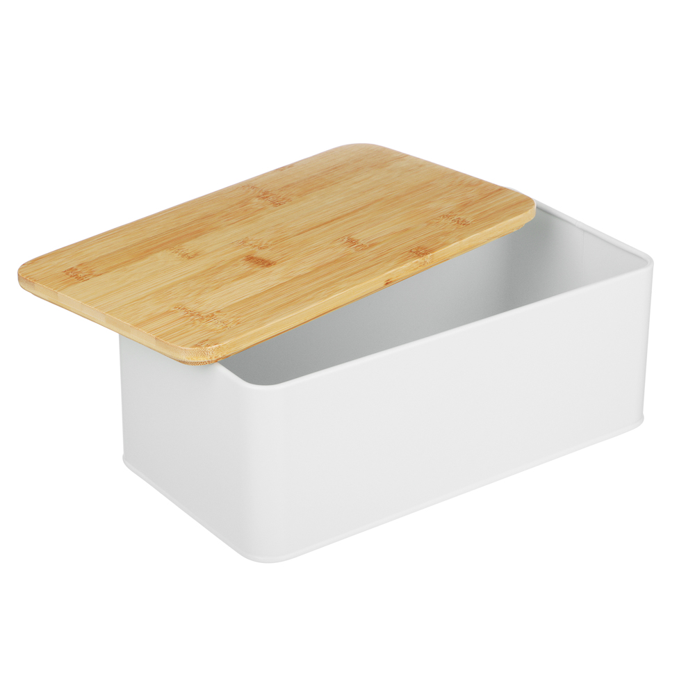 SATOSHI Хлебница с бамбуковой крышкой 33x17,5x13,5см, жесть - #5