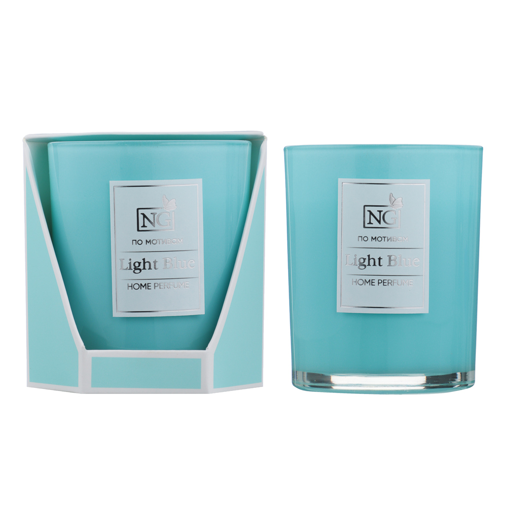 NEW GALAXY Ароматизированная свеча Home perfume 140гр. Light Blue - #1
