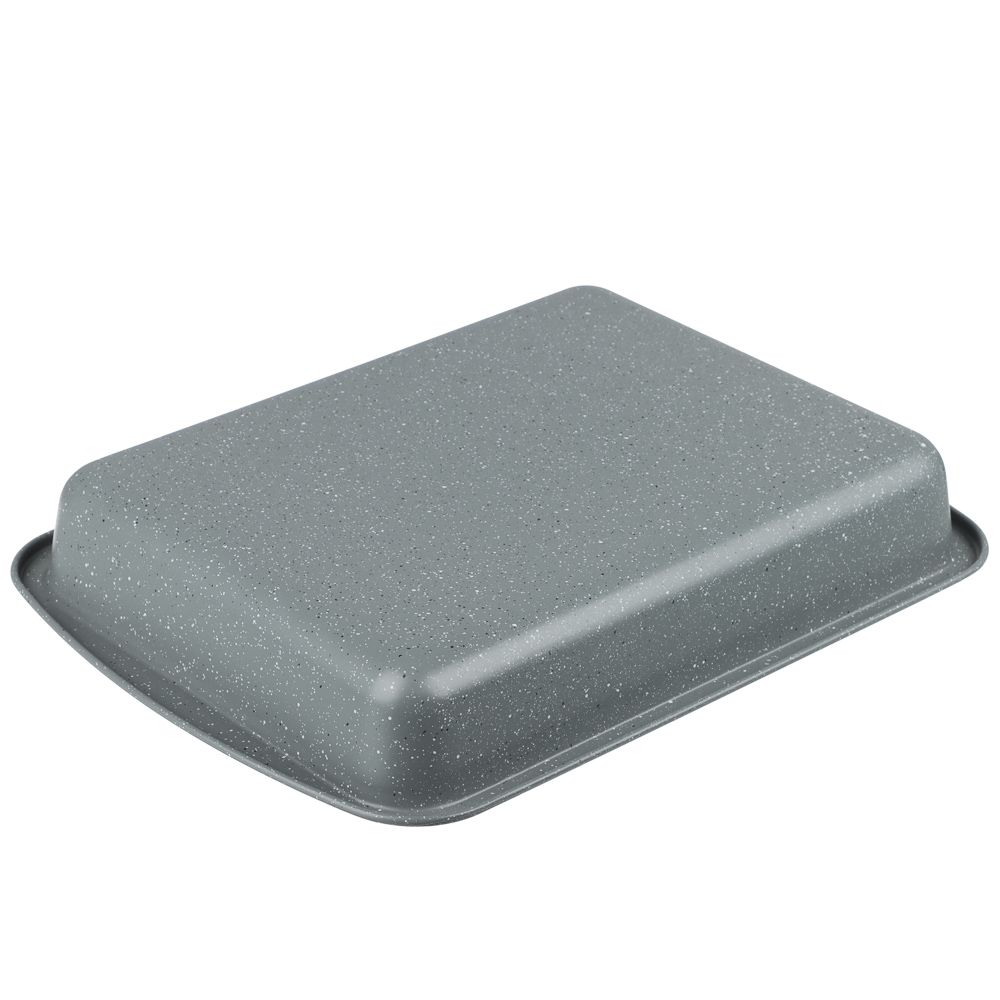 SATOSHI Буко Противень глубокий, 36,5х27х5,5см, угл.сталь, антипригарное покрытие "Мрамор" - #6