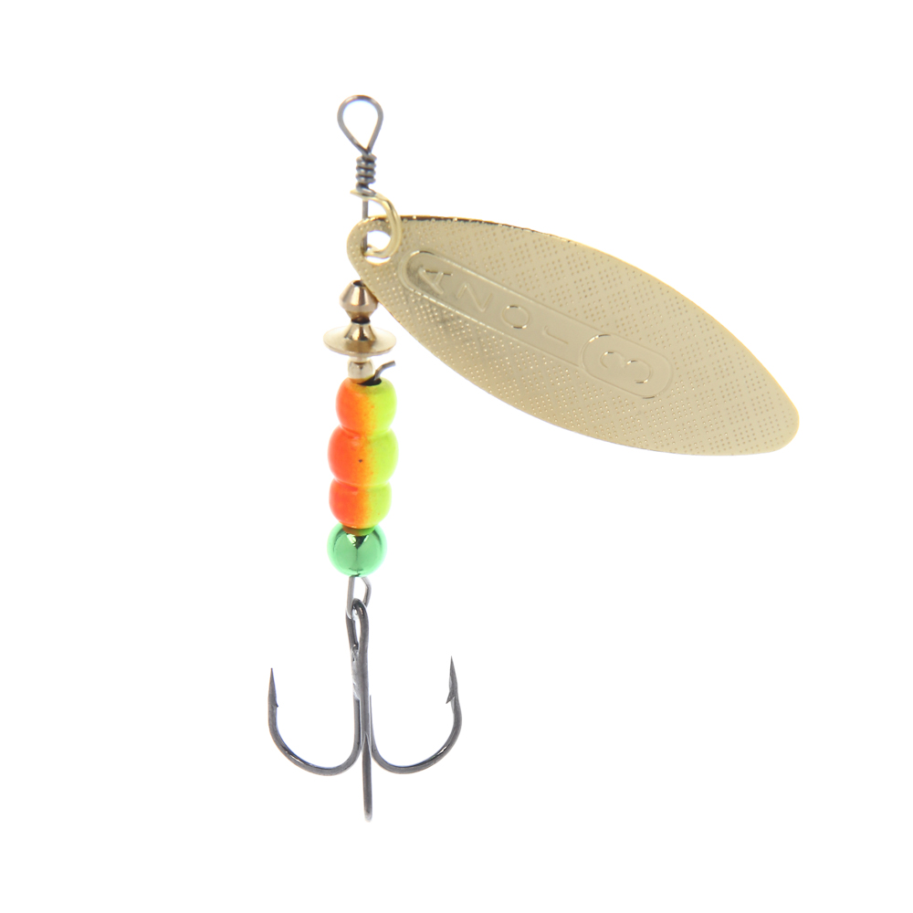 Блесна вращающаяся "Ивовый лист" тм AZOR FISHING, № 2,3,4, 5 видов - #2