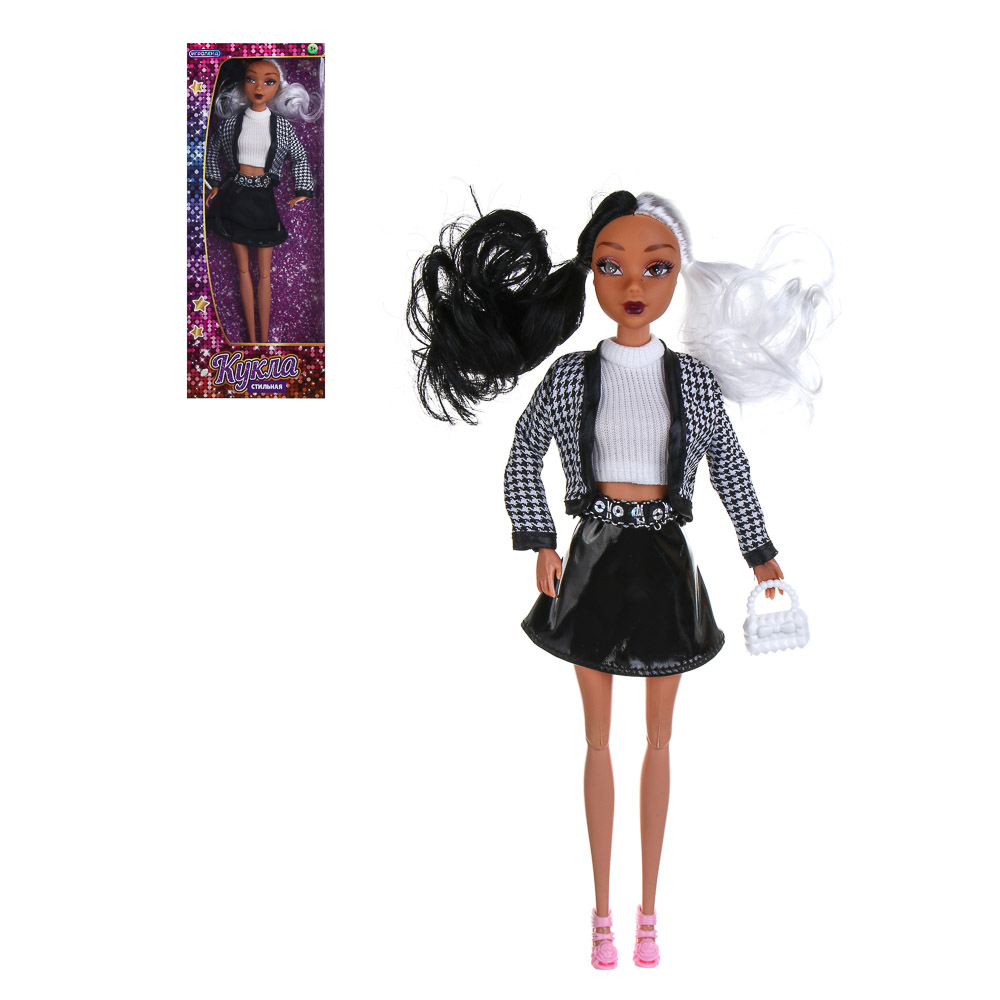 ИГРОЛЕНД Кукла стильная 30 см, PVC, PP, 12,5х5х32,5 см, 4 дизайна - #1