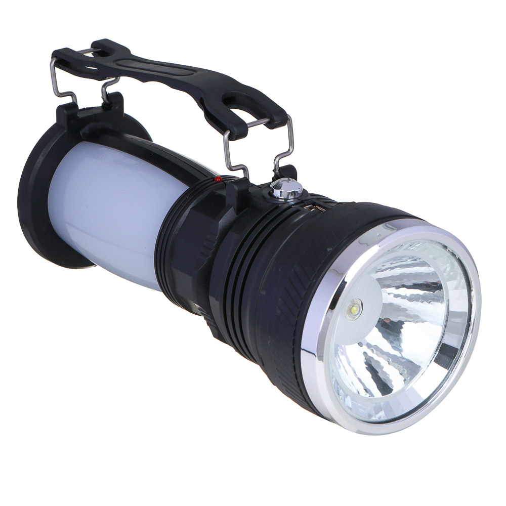 ЕРМАК Фонарь прожектор 2-в-1 аккумуляторный 24 SMD + 1 Вт LED, шнур 220В, пластик, 17,5x7,5 см - #1