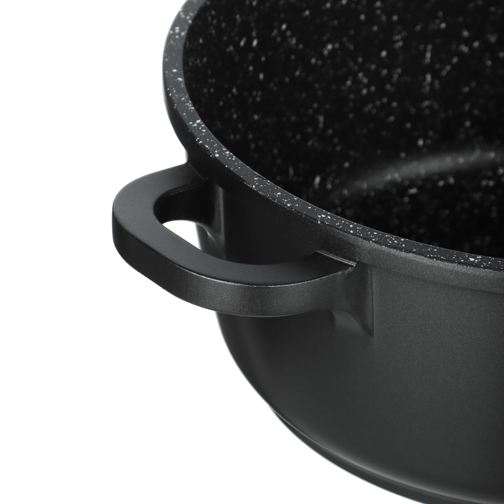 SATOSHI Артас Наб. пос. 8пр, сков. 24/28см;ковш+крыш 16см/1,4л, кастр+крыш 2л; 4л, а/п мрамор, инд - #11