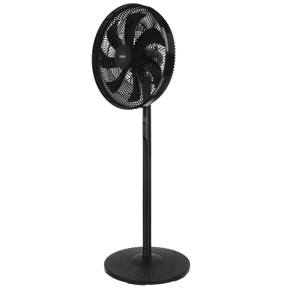 Вентилятор напольный тм LEBEN 40Вт, 8 скоростей, диаметр 41см, 220в, таймер, пульт ДУ, черный - #6