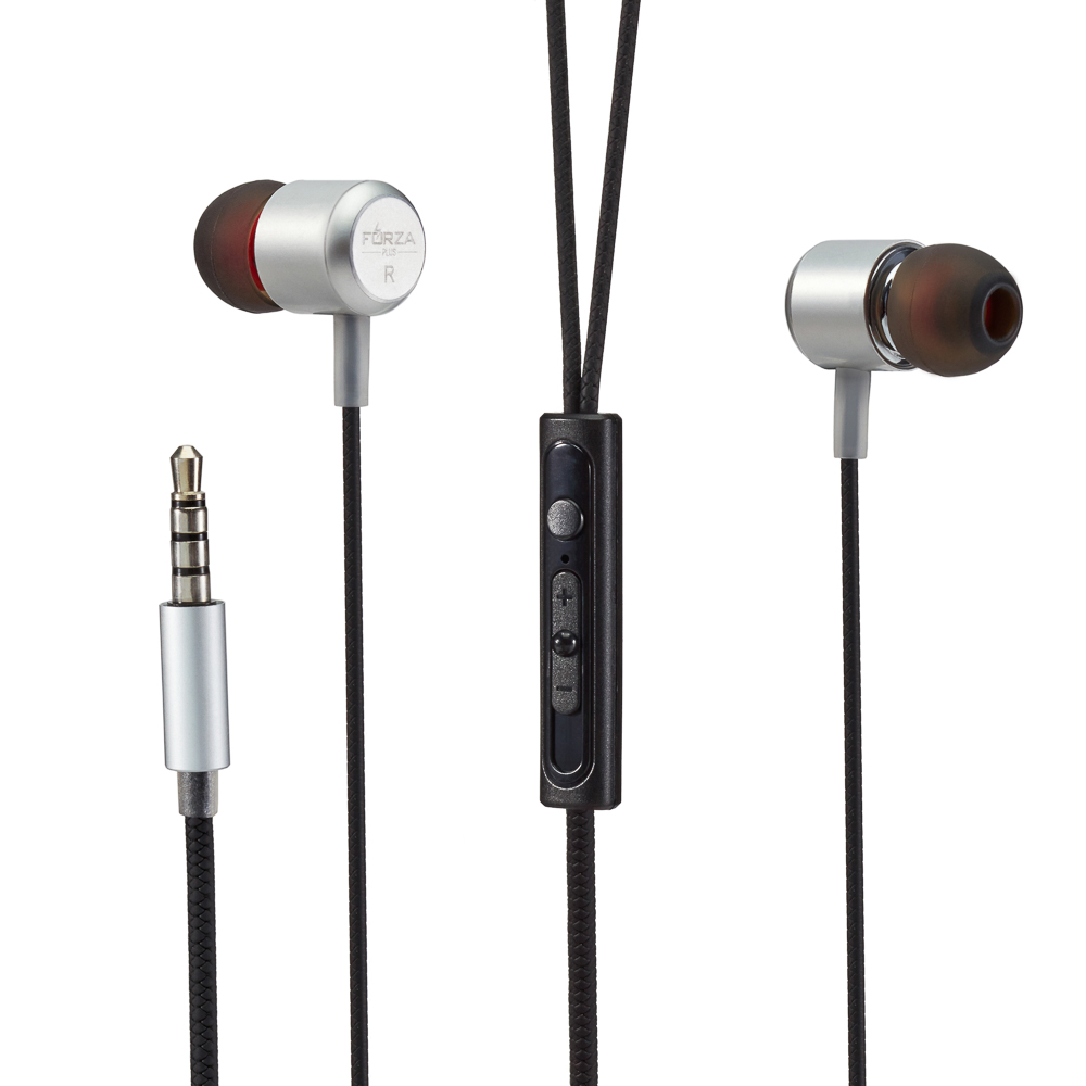 FORZA Наушники проводные внутриканальные, гарнитура, доп.насадки, коробка картон - #1
