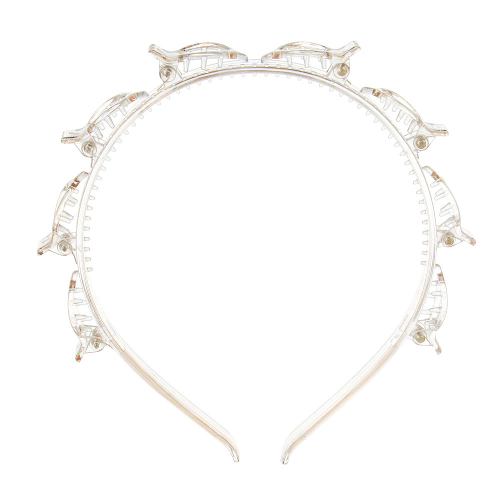 Ободок с крабиками для волос, тм ЮНИLOOK, 14,5x1,5см, полистирол, 1 цвет, #17 - #1