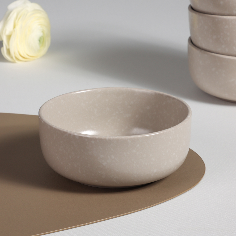 MILLIMI Набор стол.посуды 16пр(тар26см*4, тар20см*4, салатн14см*4, кружка340мл*4) керамика, бежевый - #13