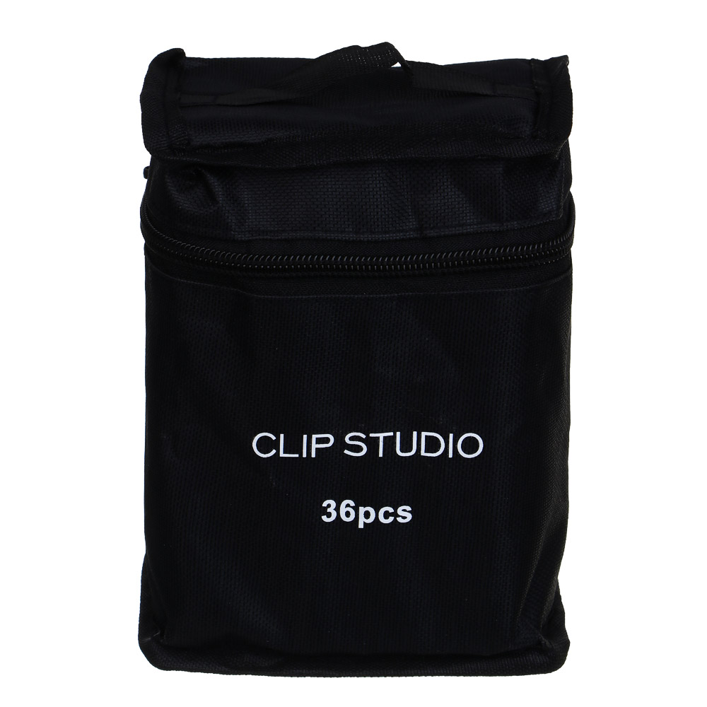 ClipStudio Набор маркеров для скетчинга, 36 цветов, 2-сторонний круг.наконечник/скошенный, чехол - #7