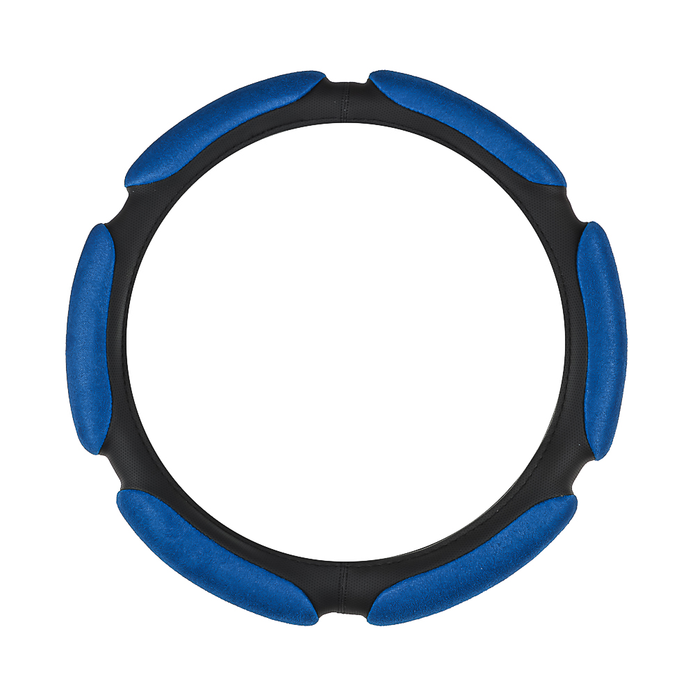 ЕРМАК Оплетка руля, спонж, 6 подушек, синий, разм. (M) - #2