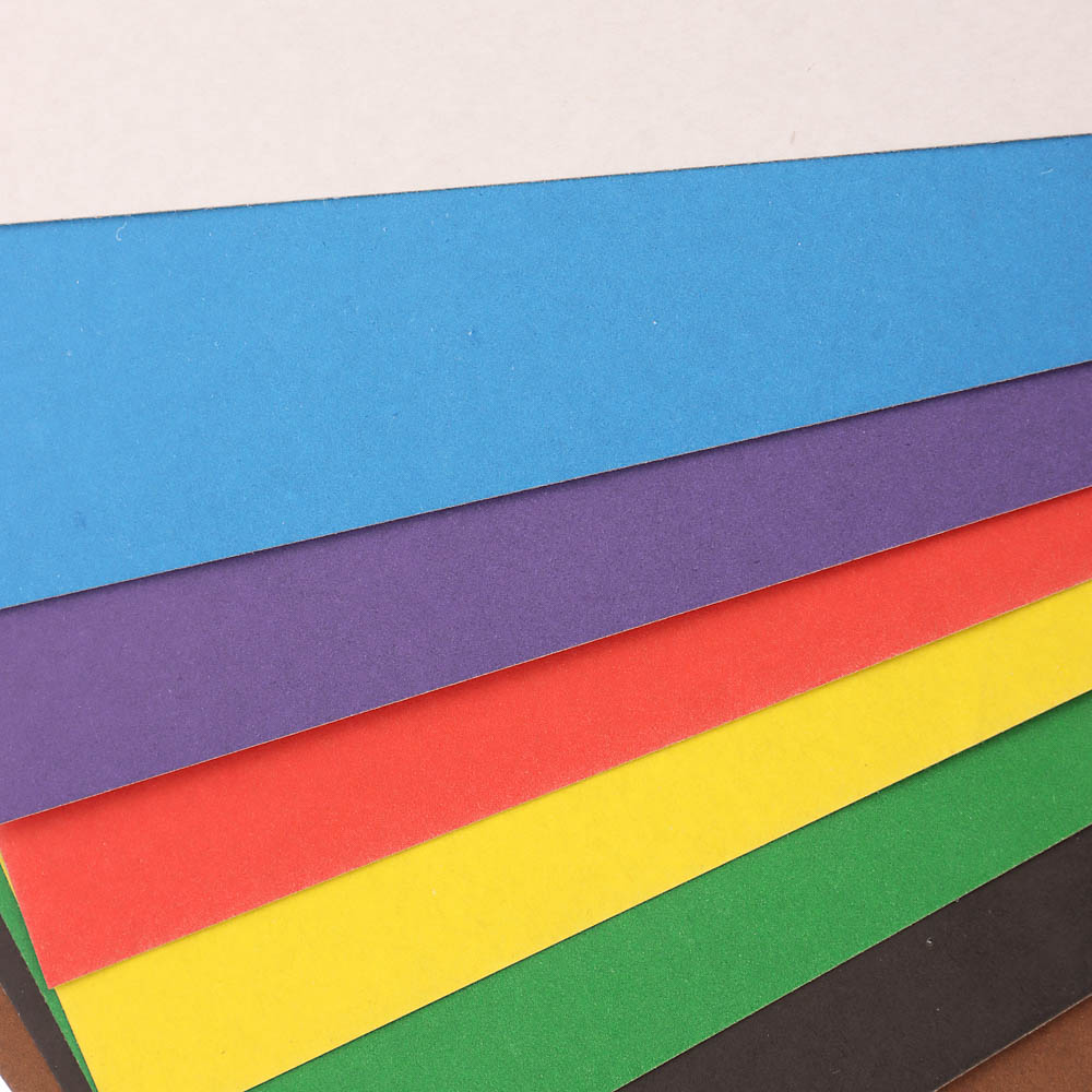 Картон цветной А4, 8 листов, 8 цветов, немел., в карт. папке - #3