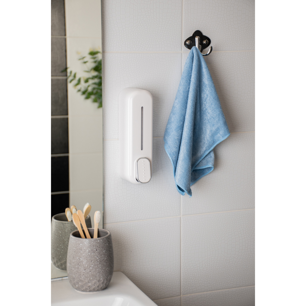 VETTA Дозатор для жидкого мыла настенный, 350мл, белый, ПВХ - #6