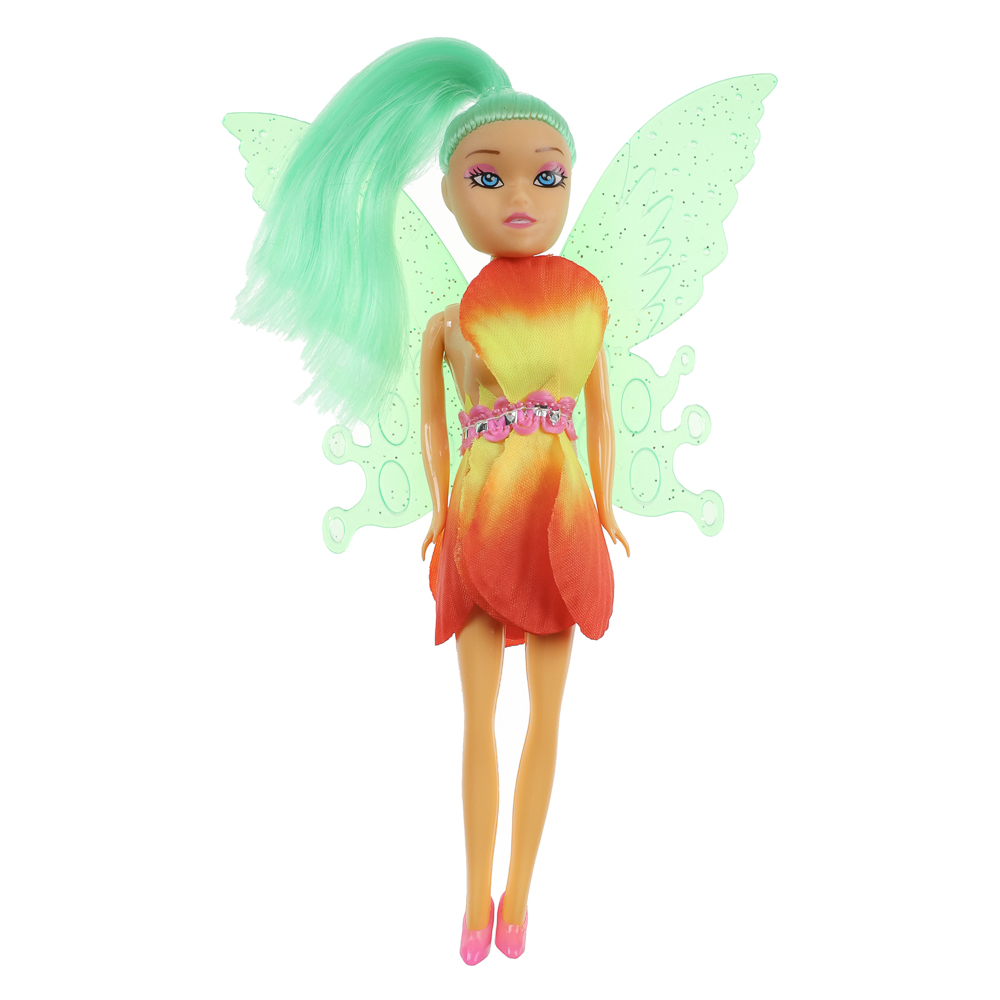 ИГРОЛЕНД Кукла в виде цветочной феи, 15,5 см, в пакете, 13х2,5х24 см, ABS, PP, PVC, 4 дизайна - #22