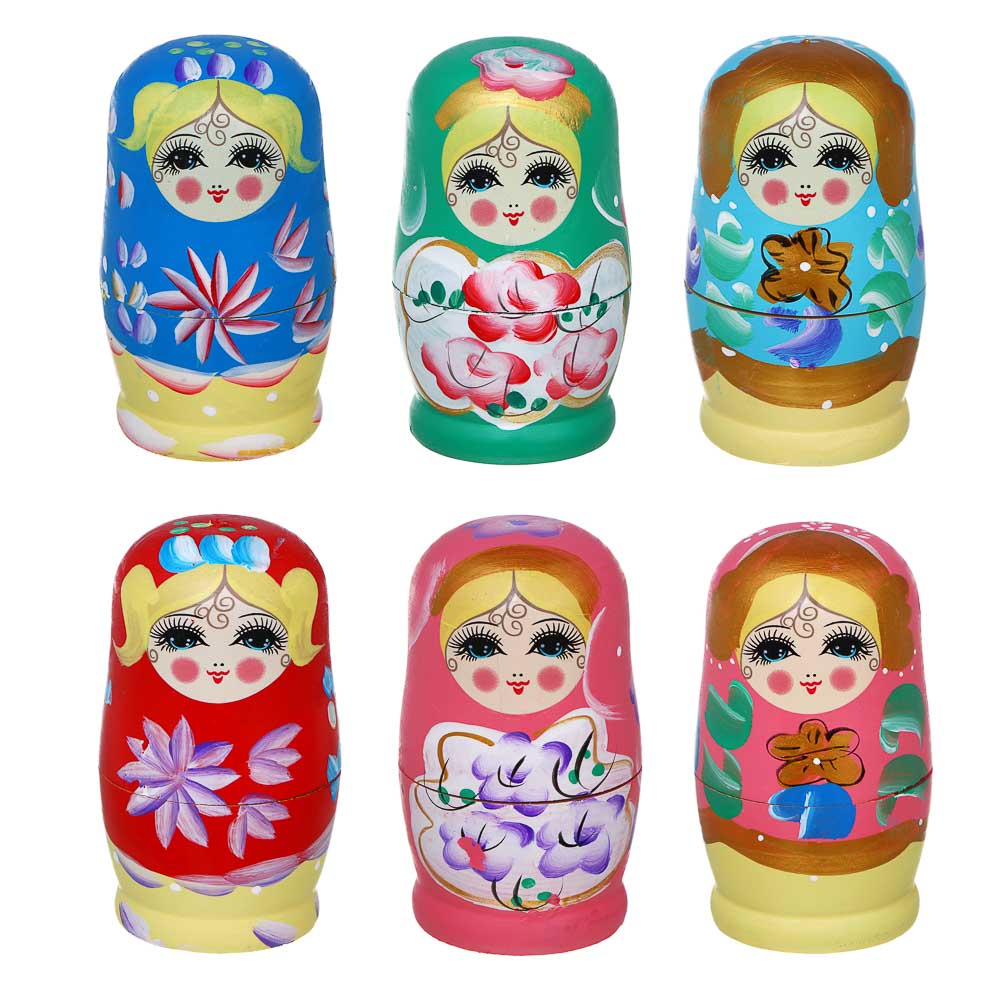 Матрешка 5шт., дерево, 11,5х5,5см, 5 дизайнов - #2