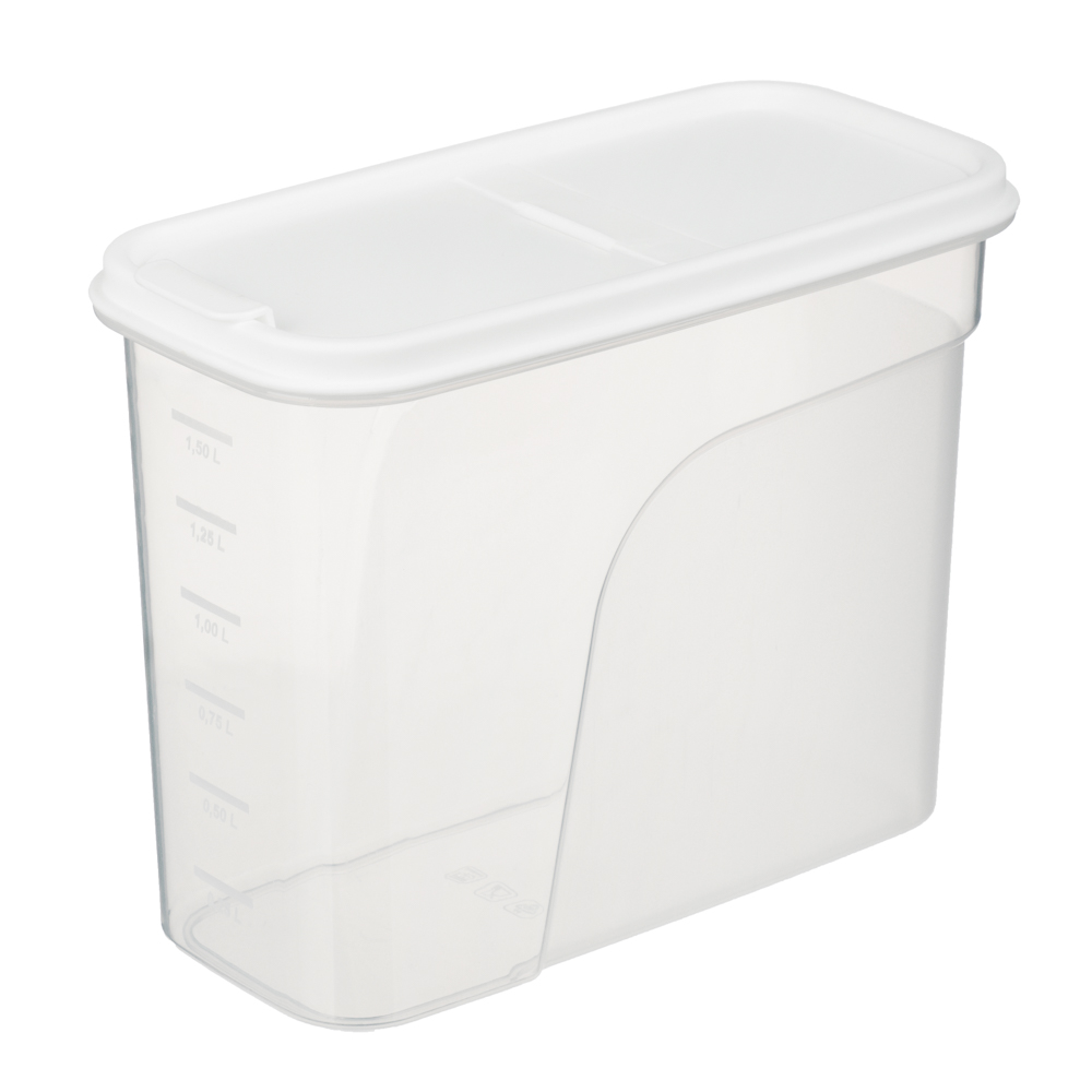 Банка для сыпучих продуктов МАШ прямоугольный 1,7л, пластик - #1